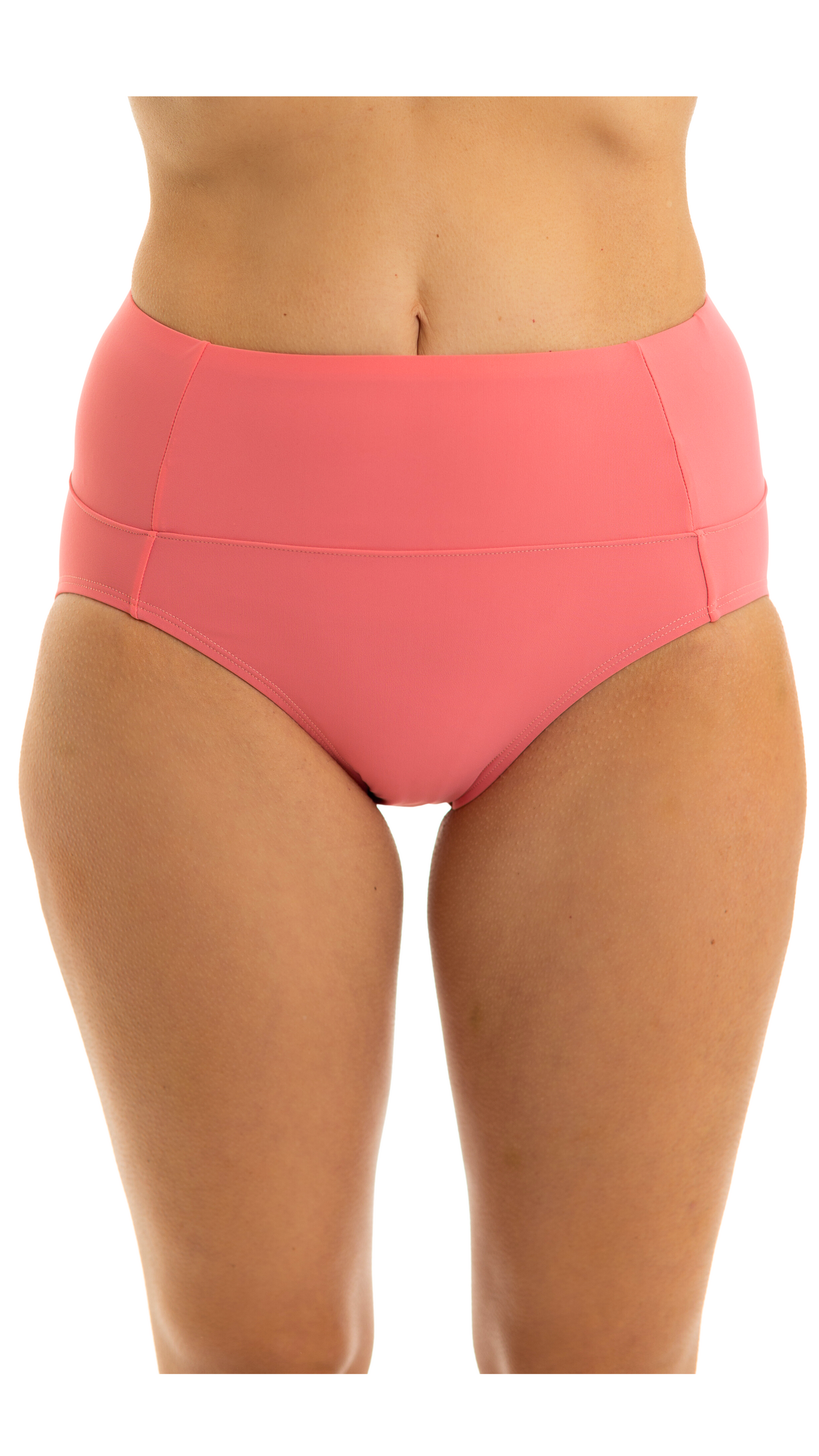 Hi-Rise Bikini Bottom, Coral