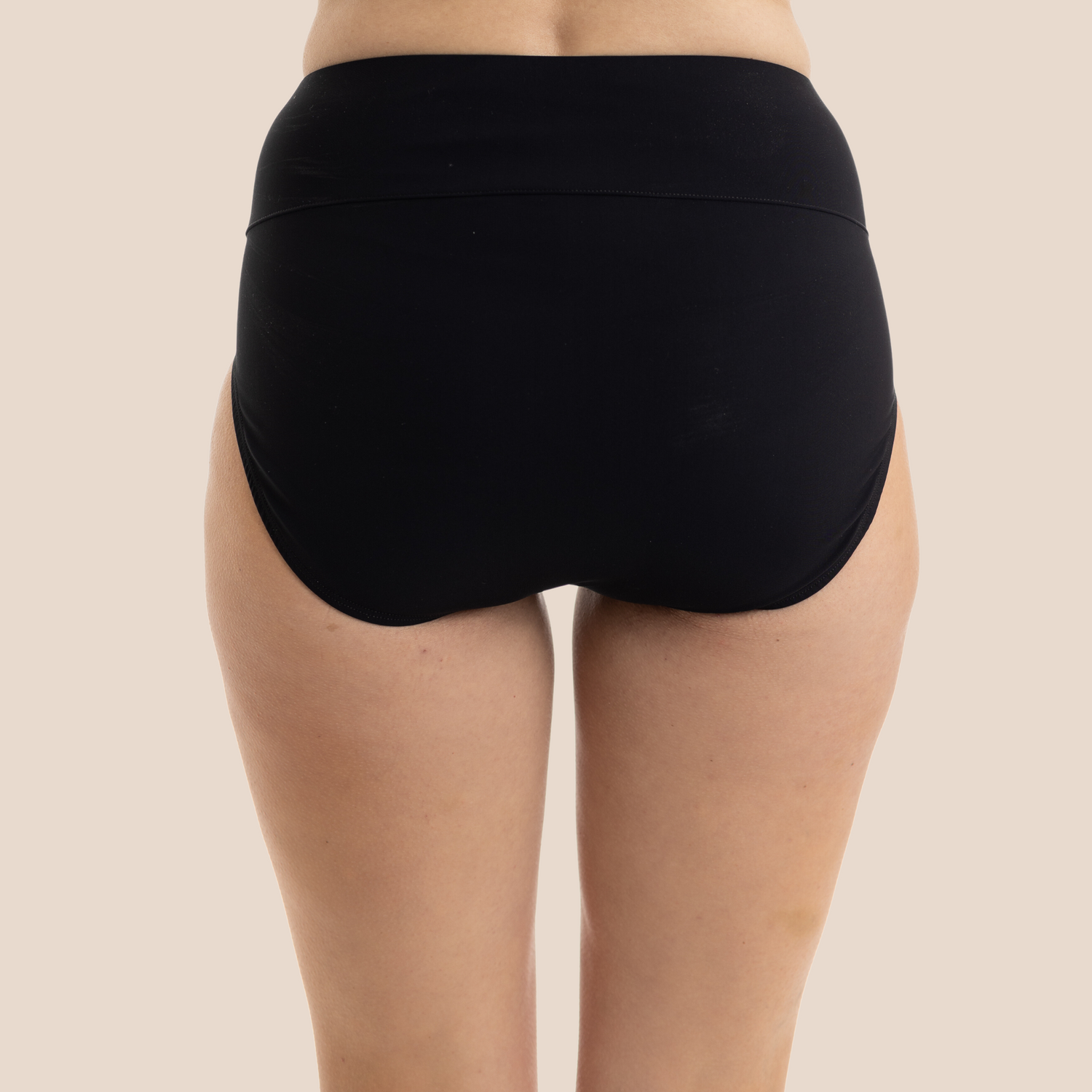 Hi-Rise Bikini Bottom - Black