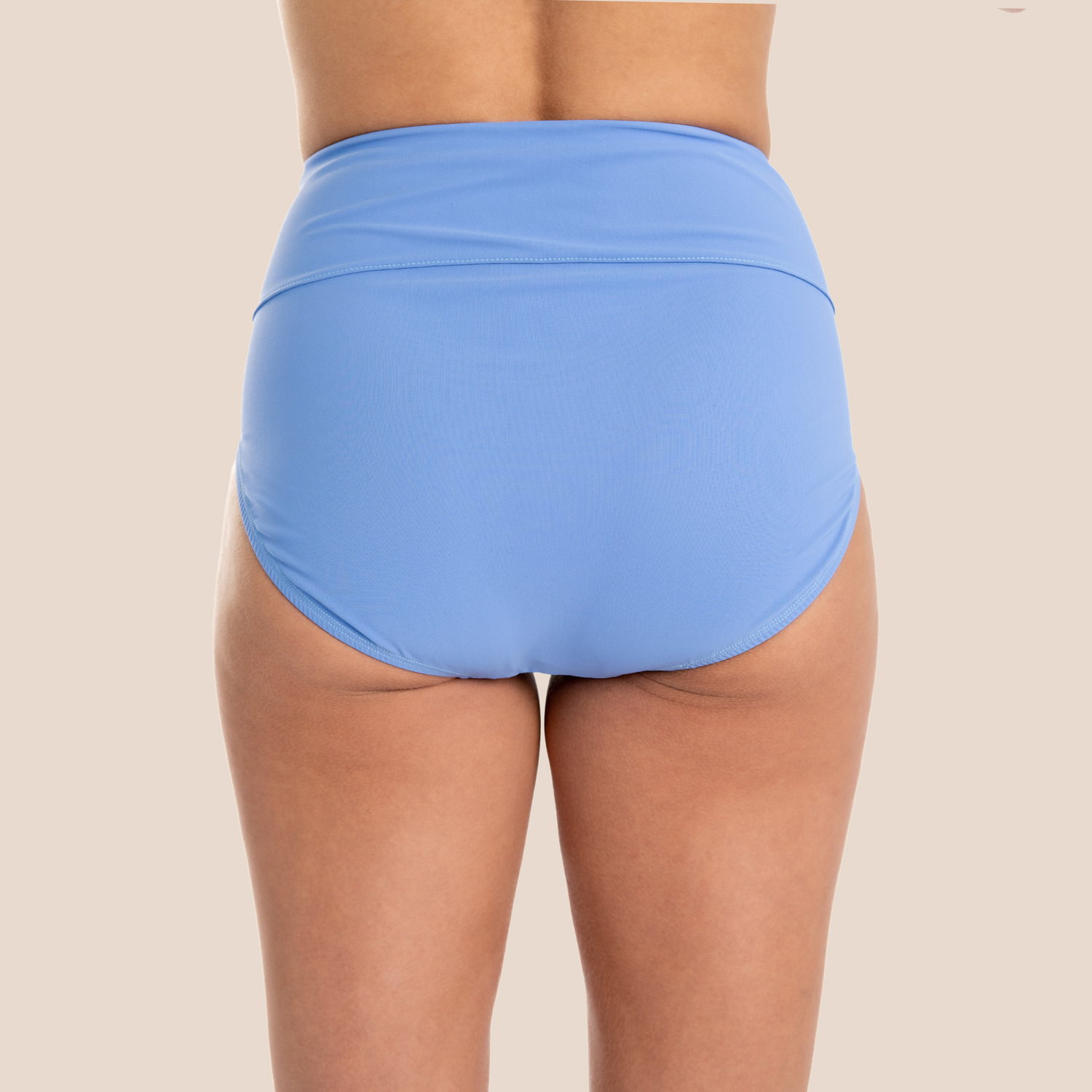 Hi-Rise Bikini Bottom - Hydrangea Blue