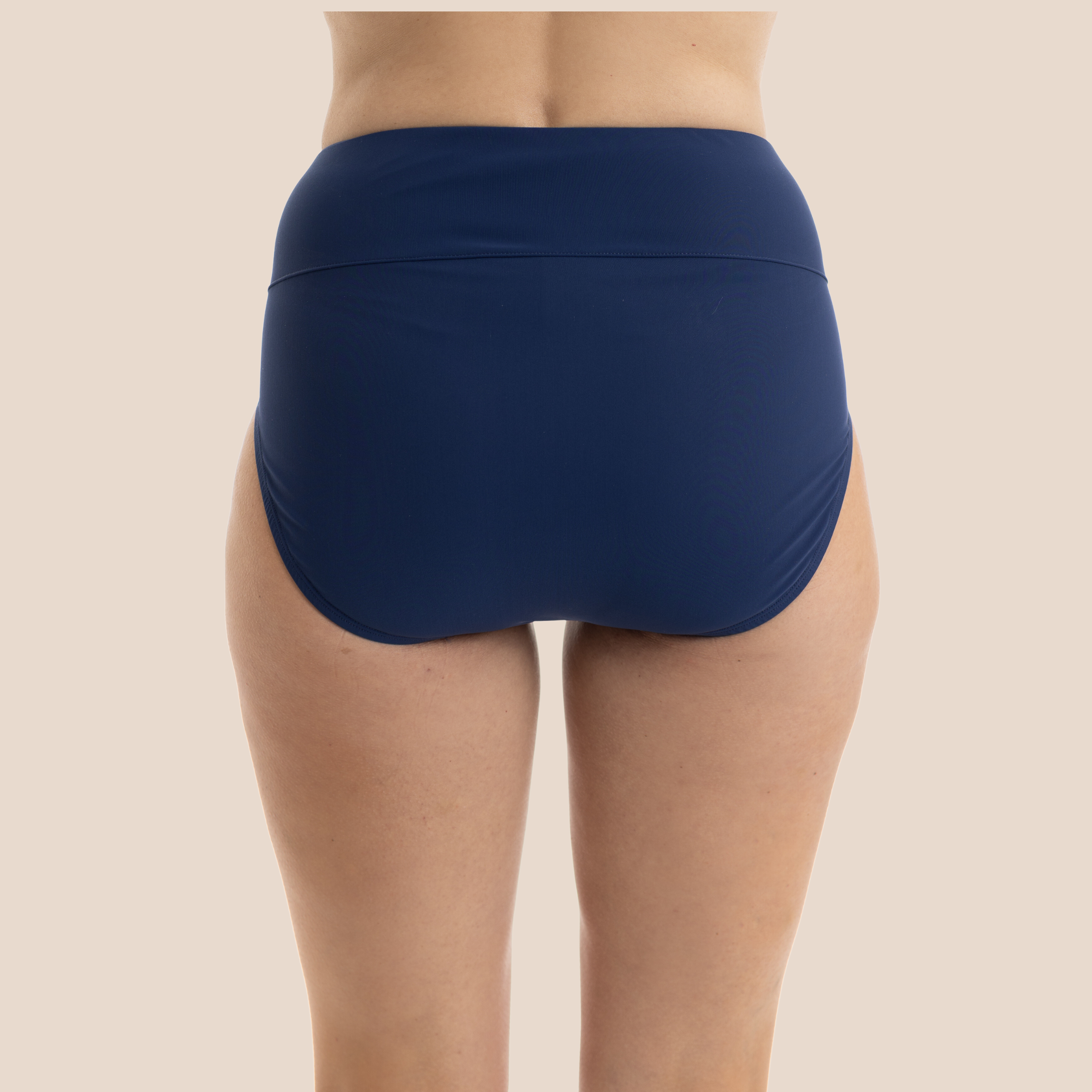 Hi-Rise Bikini Bottom - Navy