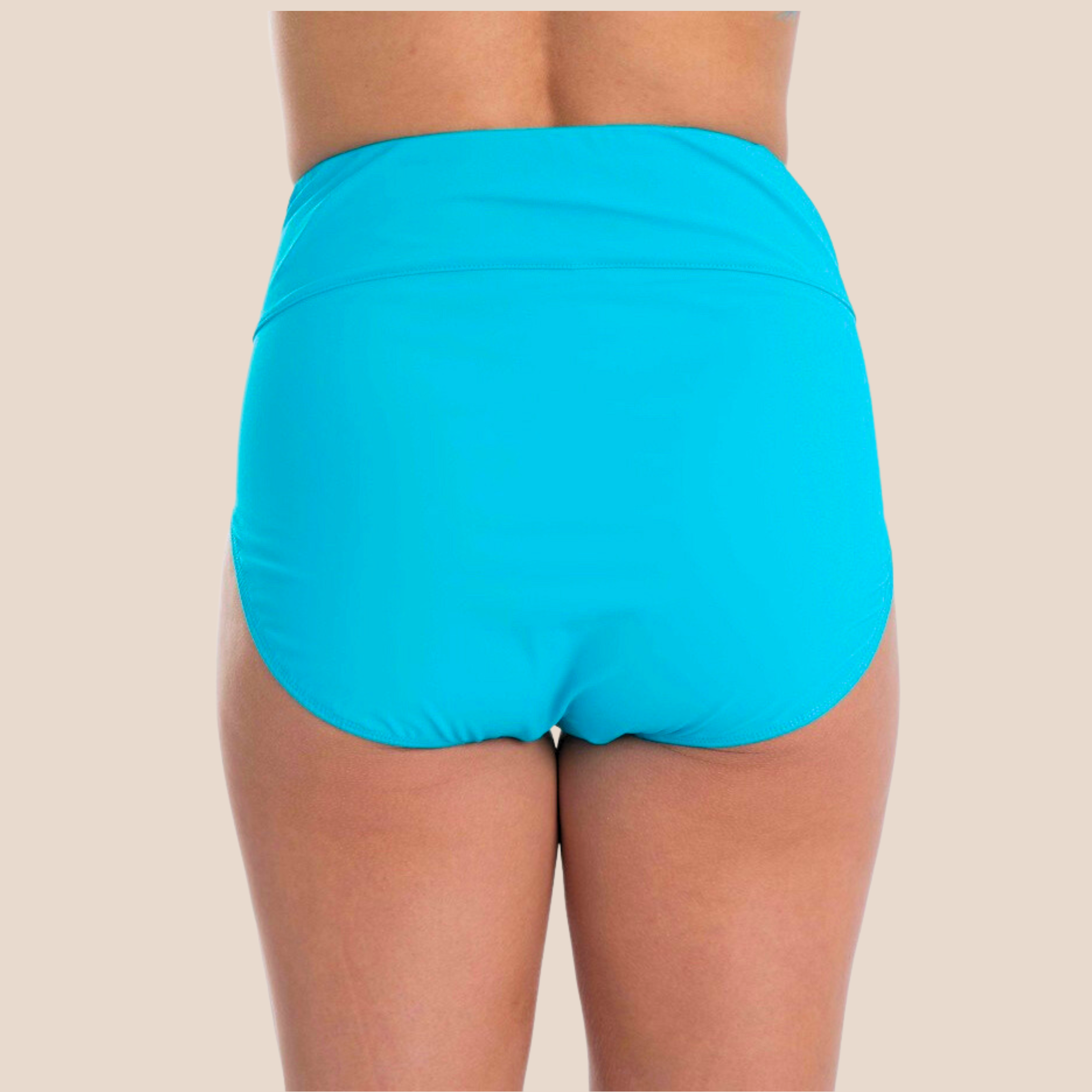 Hi-Rise Bikini Bottom - Turquoise