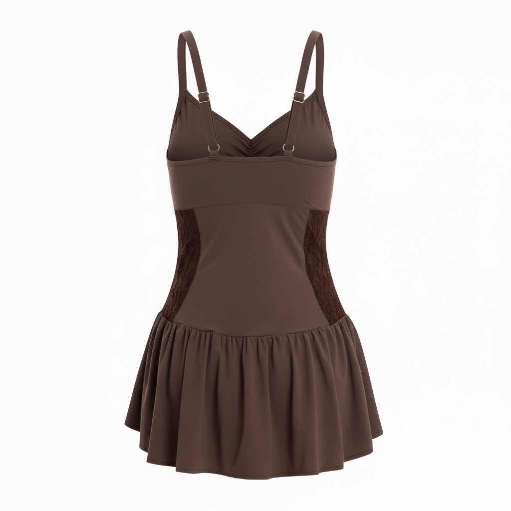 Skirted Tankini Top - Driftwood