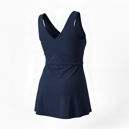 Side Tie Tankini Top - Navy