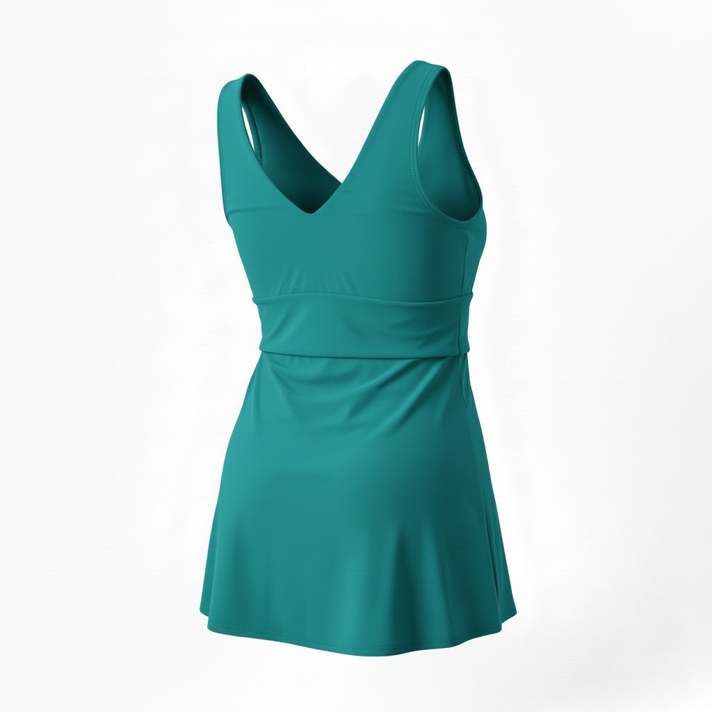 Side Tie Tankini Top, Jade
