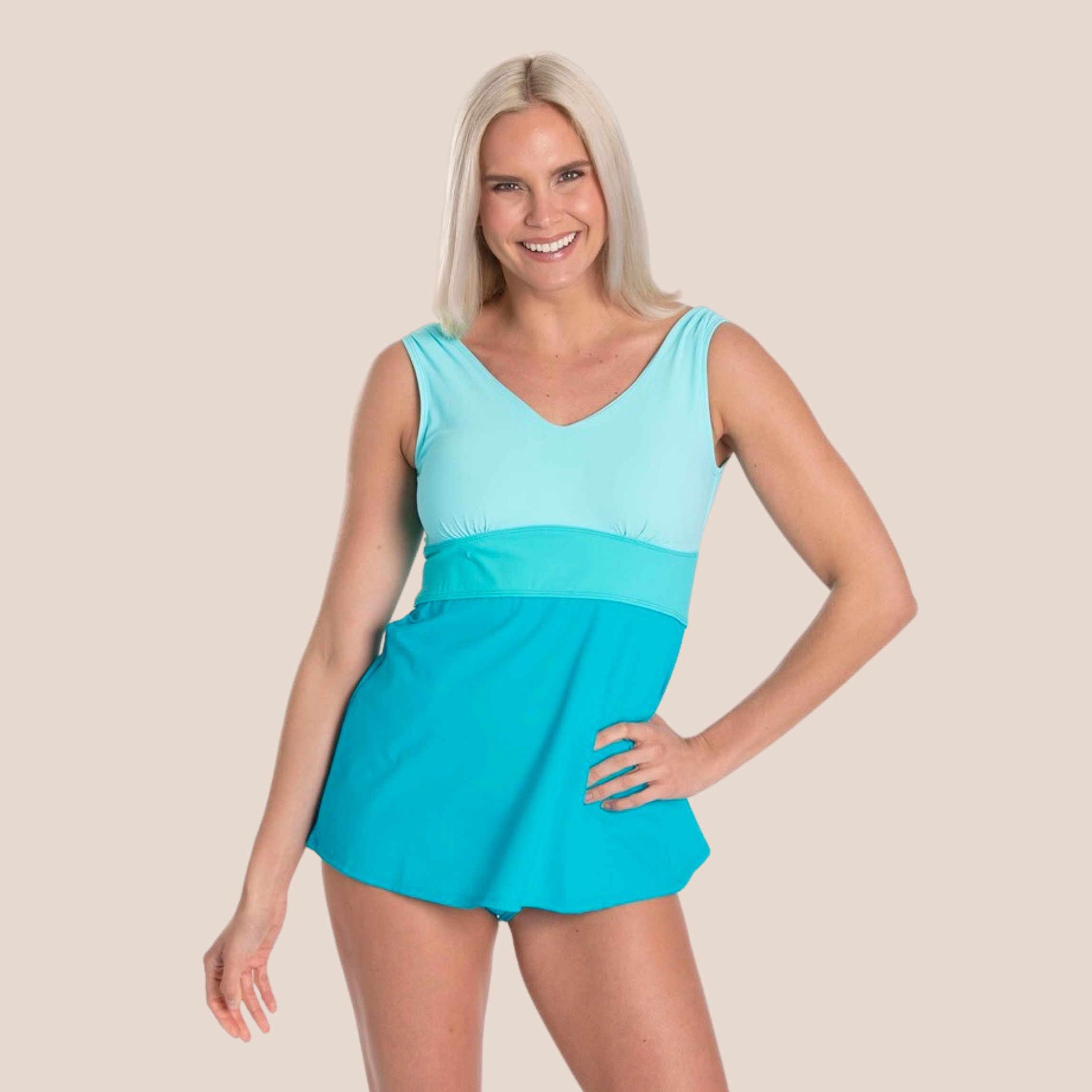 Tropica One Shoulder Tankini Top - Jade – Seafolly Australia