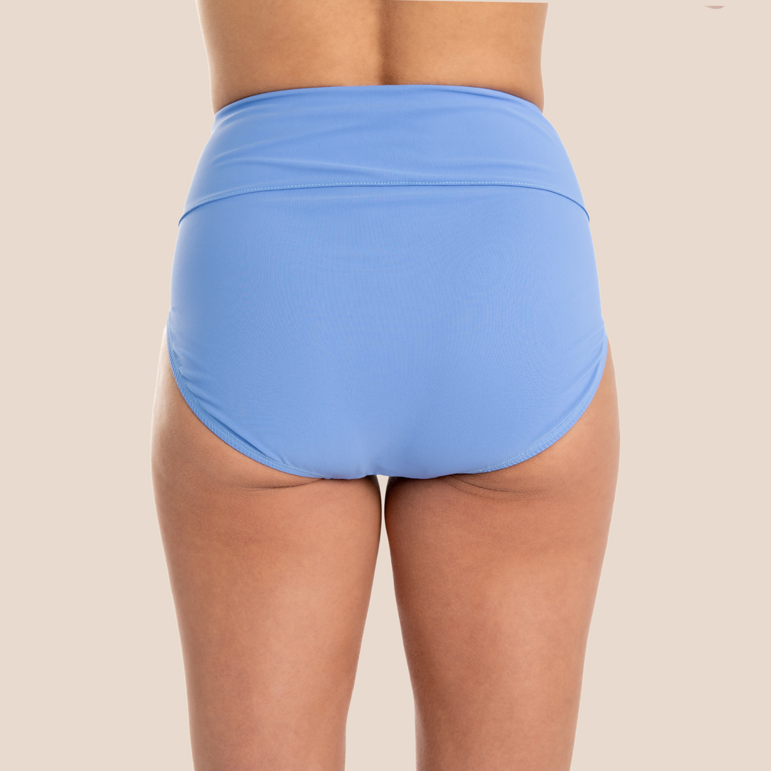 Hi-Rise Bikini Bottom - Hydrangea Blue