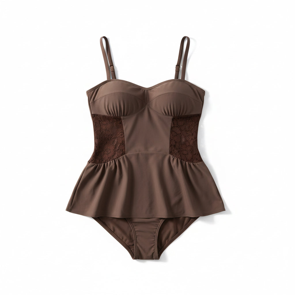 Skirted Tankini Top - Driftwood