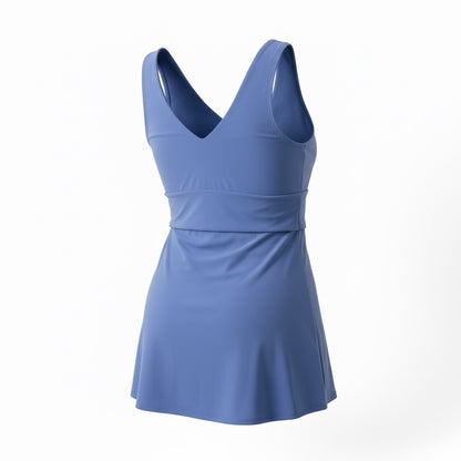 Side Tie Tankini Top - Hydrangea Blue